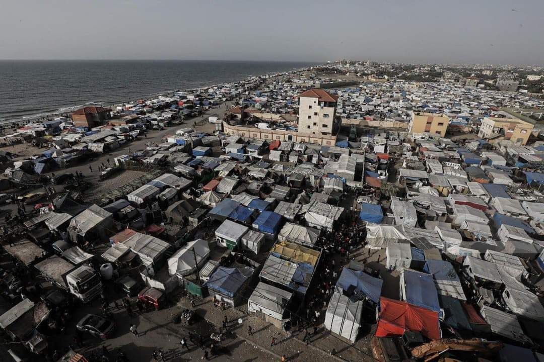 Gaza has been forced to live in tents 